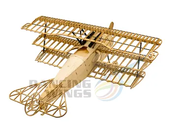 Balsa Medienos Fokker DRI Lėktuvo Modelis Woodcraft Statybos Rinkinys 3D Medinė Dėlionė 