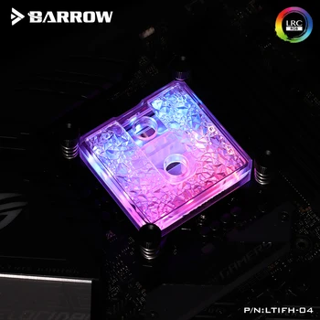 Barrow INTEL CPU water block naudoti fo INTEL SOCKET LGA-115X(1150 1151 1155 1156 ) LTIFH-04 Akrilo/Viso vario /A-RGB 3PIN 5V