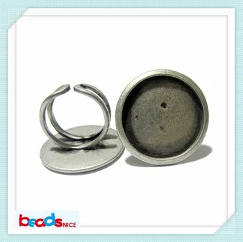 Beadsnice ID10412 rankų darbo žiedas parametrai didmeninė unikalus reguliuojamas žiedo bazės ruošiniai 25mm jūsų dizaino