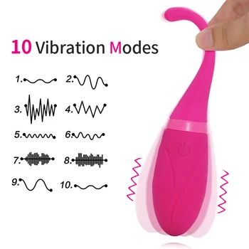 Belaidžio Kontrolės Sekso Kiaušinių Moterų Šildymo Vibratorius Stimuliuoja Klitorį Pūlingas G Spot Sekso Žaislai Moterims, 10 Vibracijos USB Mokestis