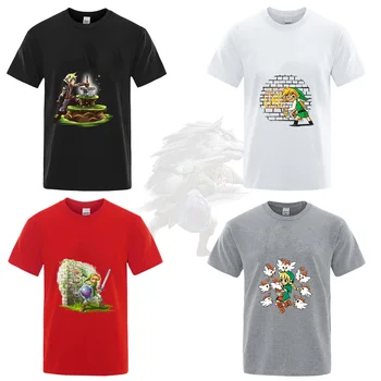 Black Legend Of Zelda T-Shirt Triforce Herojus Klubas Medvilnės T Marškinėliai Vyrams Trumpomis Rankovėmis Viršūnes Tees Nuolaida Vasaros Apvalios Kaklo Tshir