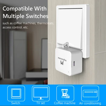 Bluetooth 5.0 Smart Switch Mygtuką Stūmikas už Garažo Sienos Šviesos Jungiklis App Laikmačio Valdymo