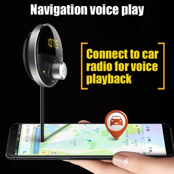 Bluetooth FM Garso Siųstuvas Car Mp3 Player Belaidis-Automobilinis FM Moduliatorius laisvų Rankų įranga 