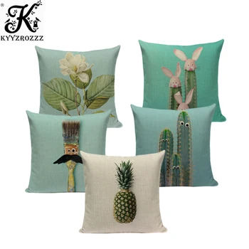 Botanikos pagalvės, dekoratyvinės pagalvėlės, klasifikuojami 45Cmx45Cm Aikštėje Gultais Paplūdimyje Spausdinti mesti pagalvės Užsakymą pagalvę cove