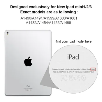 Case For iPad Mini 2 / Mini 3 EVA Sunkiųjų Hibridas atsparus smūgiams Guminis Tvirtas Sunku Poveikio Odos Case For iPad Mini1 Mini2 Mini3