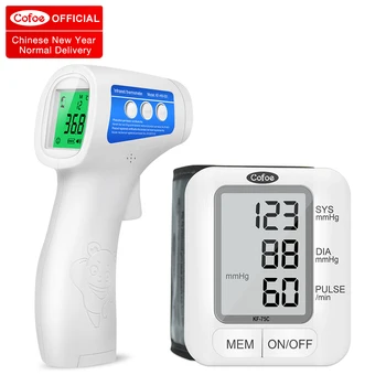 Cofoe nekontaktinėmis Infraraudonųjų spindulių Termometras Kūdikiui Suaugusiųjų ir Skaitmeninis Riešo kraujospūdžio matuoklis Automatinis sphygmomanometer