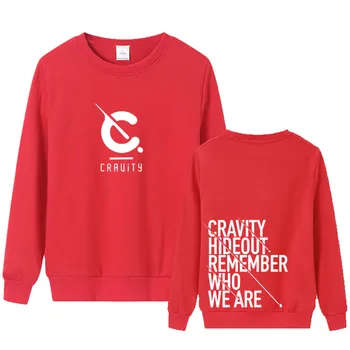 Cravity albumą slėptuvę prisiminti, kas mes visi valstybių pavadinimai spausdinimo hoodies unisex o kaklas plonas megztinis palaidinukė