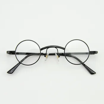 Cubojue Akinių Rėmeliai vyrų 36mm Maži, Apvalūs Akiniai Moterų Steampunk vintage retro akiniai netikrą skaitymo/trumparegystė akiniai