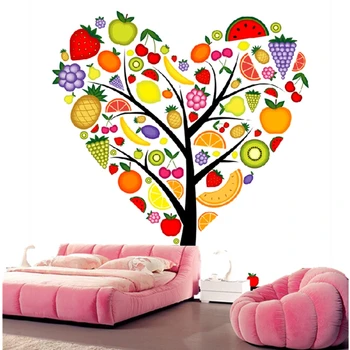 Custom animation tapetai. Meilės vaisių medžių modelio, vaikų kambarys, svetainė, TV foną, vandeniui papel de parede