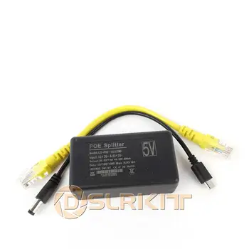 DSLRKIT 5V 3A 4A 20Watt Gigabit Aviečių Pi 4 4B Aktyvus PoE Splitter USB C TIPO Ethernet