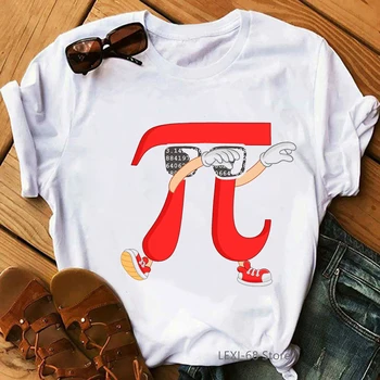 Dab Tepdami Pi, T-marškinėliai moteriška Juokinga Šokėja Matematikos marškinėliai moterims harajuku ulzzang marškinėliai kawaii drabužius vasaros viršūnes tee marškinėliai femme