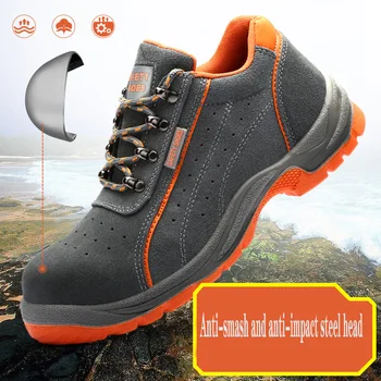 Darbo batai 2020 vyrų plieno galva anti-smashing anti-stab anti-slip suvirinimo elektrinis suvirinimo sausgyslės darbo batai