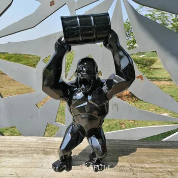 Didelis Kūrybinis KingKong Dervos Statula Gorila Krūtinė Paveikslas Modelis, rašomasis stalas Kolekcines, Puošybos Meno, Amatų ir Gyvūnų Modeliavimas dovana