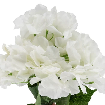 Dirbtinis Hydrangea Gėlių 5 Didelių Galvų Puokštė (Skersmuo 7