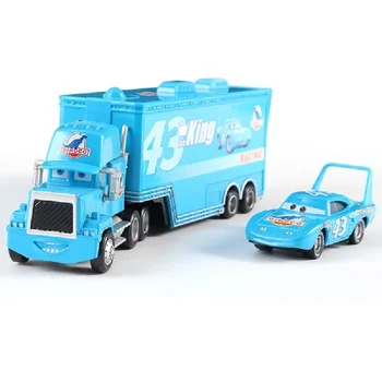 Disney Pixar Automobilių 3 Automobilių Karalystės Dėdė Mack Žaibas McQueen Karalius Francesco Jauniklį Hicks Hudson Sunkvežimis Automobilio Rinkinys 1:55 Liejimo Mod