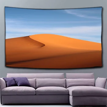 Dykumos Peizažas Sienos Kabo Poliesteris Saulėlydžio Atspausdintas Sienos Gobelenas Spalvingas Dangus Modelis Kabo Gobelenas, Miegamojo