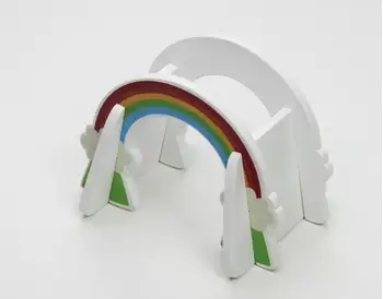 EDWONE -Balta Rainbow Bridge Kelio S Kelio thoma s Traukinio Angą Geležinkelio Priedai Originalus Žaislas Vaikams Kalėdų Dovanos TILPTŲ BIRO