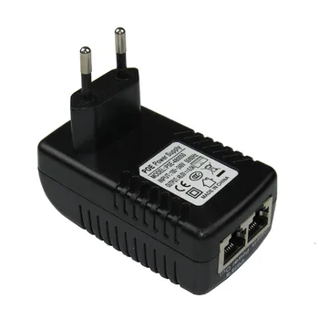 ESCAM DC48V 0.5 A CCTV Aktyvus PoE Injector Ethernet Maitinimo Adapteris IP Kamera, Maitinimo Polių skaičius 4/5, domina keitimas(+) 7/8 Suderinama su IEEE802.3af