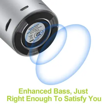 EWA A107s Mini Mėlynas dantis Garsiakalbis Tiesa belaide (TWS) Sustiprinti žemo dažnio garsus, Radiatorių Nešiojamieji Garsiakalbiai Bluetooth 5.0 vs Kananietį