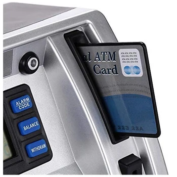Elektroninių Piggy Bank ATM Slaptažodį Pinigų dėžė Automatinė Indėlių Banknotų, Monetų, Pinigų Mini Taupymo Dėžutė Saugi BANKOMATŲ Banko Vaikų Dovanų