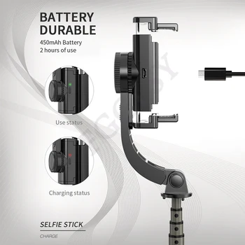 FGCLSY Nešiojamą Gimbal Stabilizatorius Išmanusis telefonas Selfie Stick 