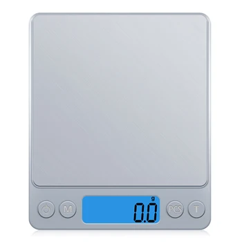 GASON Z1s Skaitmeninis Virtuvė Masto Mini Pocket Nerūdijančio Plieno Tikslumo Papuošalų Elektroninė Balanso Svorio Aukso Gramų(3000gx0.1g)