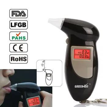 GREENWON LCD Apšviečiamas Ekranas, Breathalyzer Garsiniai Perspėjimo Kvėpavimas Alkoholio Testeriai Analizatorius Automobilių Detektorius Dalykėlių alkohol testeris