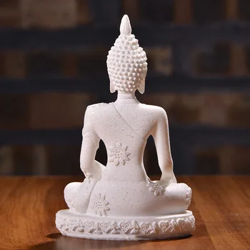 Gamtos Smiltainio Indija, Budos Statula, Tailandas Fengshui Sėdi Budos Skulptūra Ornamentu Meditacija Miniatiūrinės Statulėlės HomeDecor