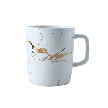 Geriausias derinys aukso marmuro emalio stalo pusryčiai šalių patiekalų, makaronų puodelį kavos dubenį dekoratyvinis taurė