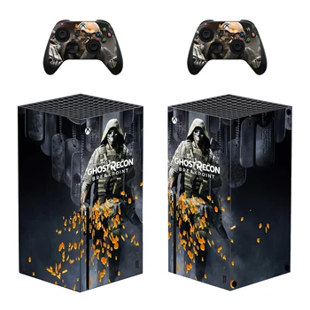 Ghost Recon Stiliaus Xbox Serijos X Odos Lipdukas, skirtas Konsolės Ir 2 Kontroleriai Vinilo Decal Apsaugines Odos Stiliaus 10