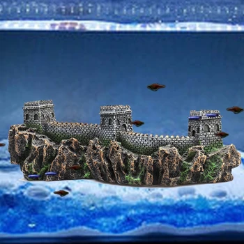 Great Wall Stiliaus Rockery Žuvų Bakas Kraštovaizdžio Ornamentu Modeliavimas Amatų Akvariumo Dekoracijos, Žuvys, Pramogų Slepiasi