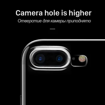 HOCO Aišku, Minkštos TPU Case for iPhone 7 8 & 7 8 PLIUS Skaidrus Apsauginis Originalus Viršelis Ultra plonas Apsaugos iPhone 8