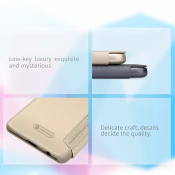 Huawei Honor 10 padengti filp Atveju NILLKIN Sparkle super plonas flip cover PU odos atveju Garbę 10 su Mažmeninės pakuotės