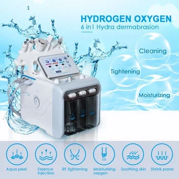 Hui YI 6 1 H2O2 Hydra Deguonies Srove Žievelės Odos Priežiūra, Veido Valymas Hidro Dermabrasion Deguonies Mažas Burbulas Mašina