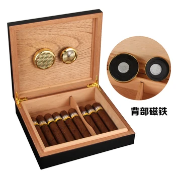 Humidoras Cigarų Atveju Cigarų Priedai Kedro Medienos Kelionės Cigarų Dėžutė su Drėkintuvas Drėgmėmačiu tinka COHIBA