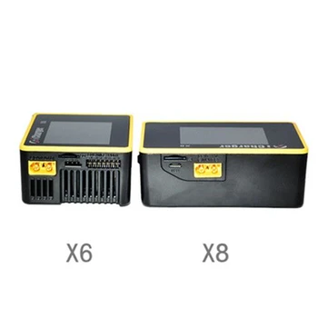 ICharger X8 1100W 30A DC LCD Ekranas, Smart Baterijos Likutis Įkroviklis Išleidiklis 1-8s LiPo/Lilo/LiFe/LiHV RC Drone Modelis