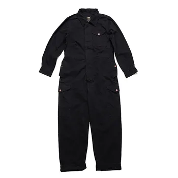 IEFB /vyriški drabužiai, darbo drabužiai vyro madinga prarasti jumpsuit ilgomis rankovėmis didelio dydžio workclothes vienos kišenės kelnės 9Y3911