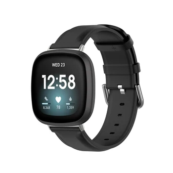 Juostos Fitbit Versa 3 Dirželis Atvirkštinio Žiūrėti Sagtis Pakeitimo Apyrankę, Fitbit Versa 3 natūralios Odos Smartwatch Apyrankė