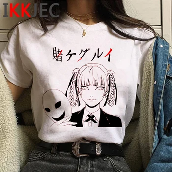 Kakegurui marškinėlius vyrų japonijos harajuku kawaii pora atsitiktinis kawaii t-shirt plius dydis tumblr