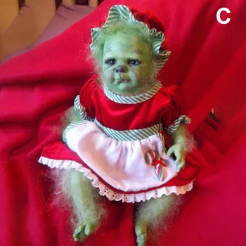 Kalėdų geek grinch pliušinis žaislas žalia kailio keista grinch vaikams, cartoon lėlės, lėlės, imitavimo lėlės vaikas kalėdų dovana