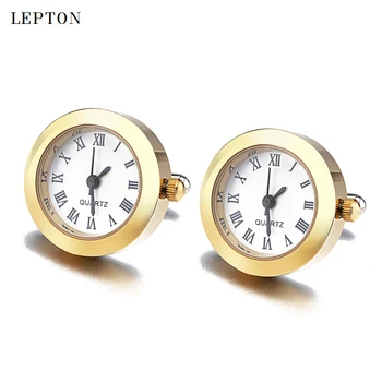 Karšto Pardavimo Baterijos Digital Žiūrėti rankogalių segtukai Vyrų Lepton Nekilnojamojo Laikrodis rankogalių segtukai Žiūrėti Rankogalių segtukai už Mens Papuošalai Relojes gemelos