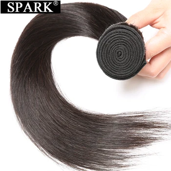 Kibirkštis Brazilijos Tiesiai Žmogaus Plaukų Pratęsimo 1B Gamtos Juodos Spalvos Žmogaus Plaukų Pynimas Ryšulių 8-26inch Remy Plaukų Audimo L