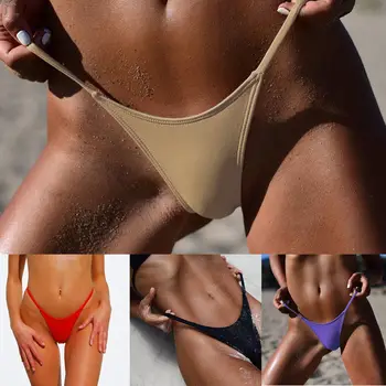 Kieta Moteris, maudymosi Kostiumėliai, Glaudės Brazilijos Moterims Moteriški V Diržas Įžūlus Ruched Bikini Bottom maudymosi Kostiumėliai Paplūdimio Dviejų dalių Atskiria