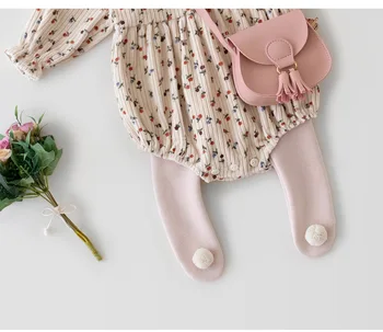 Korėjos vaikų drabužiai kūdikiams, kūdikių pėdkelnės, pavasarį ir rudenį naujų perteikimo ilgas šiltas antblauzdžiai kelnės