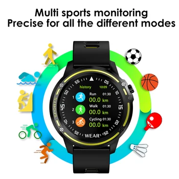 L8 Smart Watch Vyrų IP68 Vandeniui Reloj Hombre Režimas SmartWatch Su EKG PPG Kraujo Spaudimą, Širdies ritmą Sporto Treniruoklių