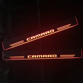 LED Durų Slenksčio Šviesos Chevrolet Camaro 2011 2012-2017 m. 2018 m. 2019 M. 2020 M. Automobilių Kelias Nusitrinti Plokštė Šviesos Durų Juda Sveiki, Lempos