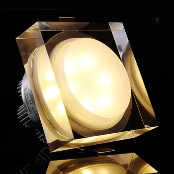 LED Kristalų Downlight 12W 5W 10W 1W LED Embedded Lubų vietoje šviesos led Lubų šviestuvas Gyvenimo Kambario, Miegamasis, Virtuvė žibintai