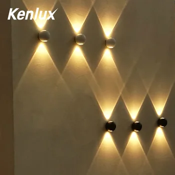 LED Mažų Sieniniai Šviestuvai 2*3W Modernios Šviesos Aliuminio Sconce už Miegamąjį Kupė kambarį koridoriaus naktiniai Veranda, Sodas sienos Žiburiai