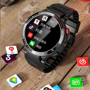 LEMFO LES4 Smart Watch Vyrų 4G Android 7.1 GPS WIFI ir Su Sim Kortele 1.6 colių Didelis Ekranas 1G 16G HD Kamera, skirta 