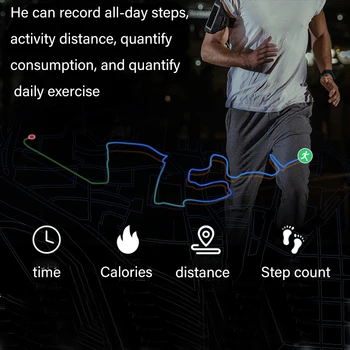 LIGE 2019 Naujas Smart Watch Vyrų LED Ekranas Širdies ritmo Monitorius Kraujo Spaudimas Fitness tracker Sporto Žiūrėti vandeniui Smartwatch+Box
